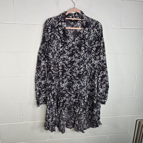 Comfy Usa Floral Cottagecore Hi Low Button Top Dress - Picture 10 of 10